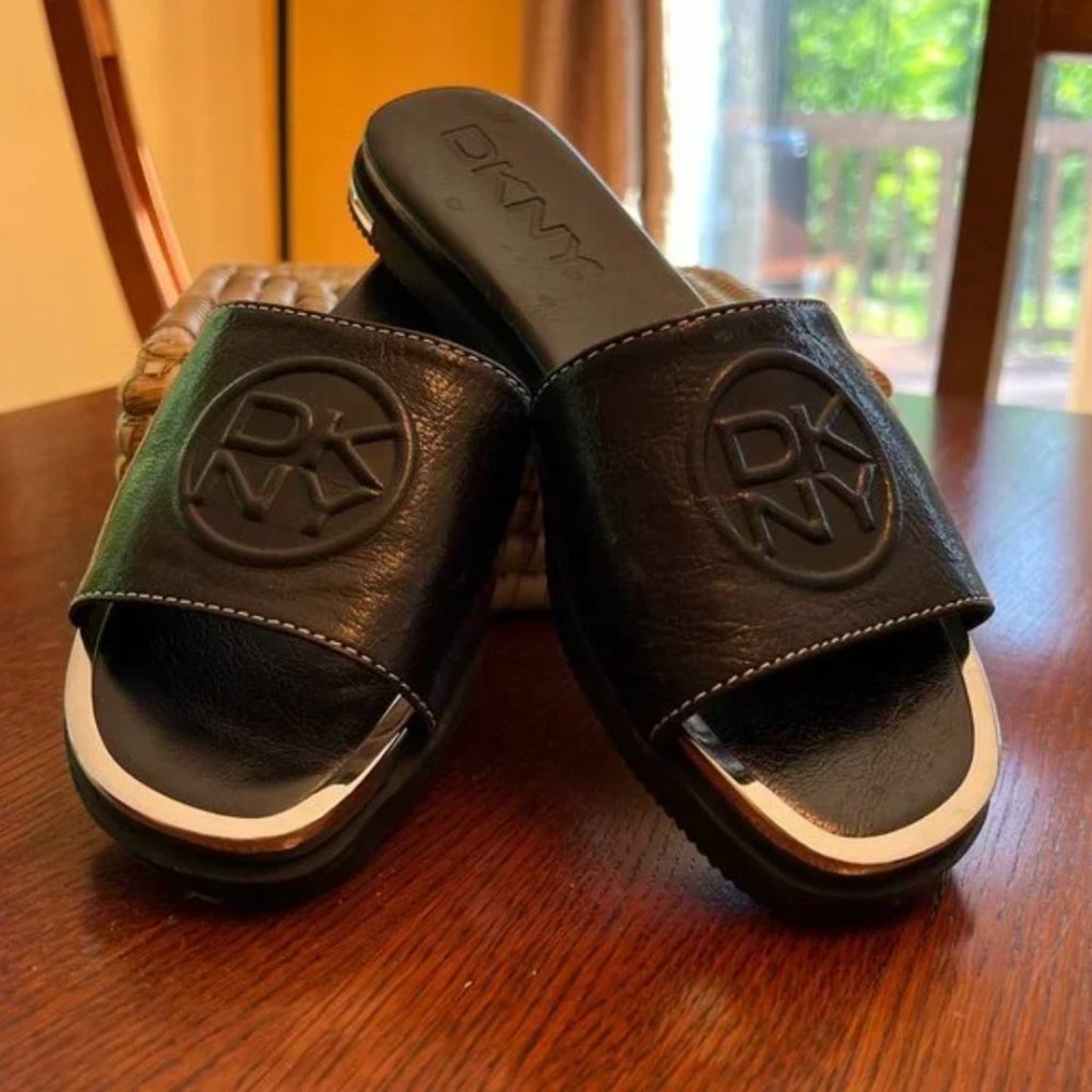 DKNY Women's Baby Slip-On Slide Sandals